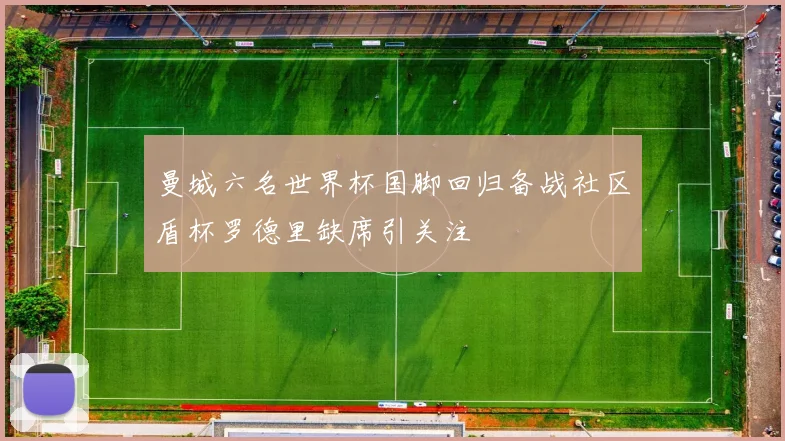 曼城六名世界杯国脚回归备战社区盾杯罗德里缺席引关注